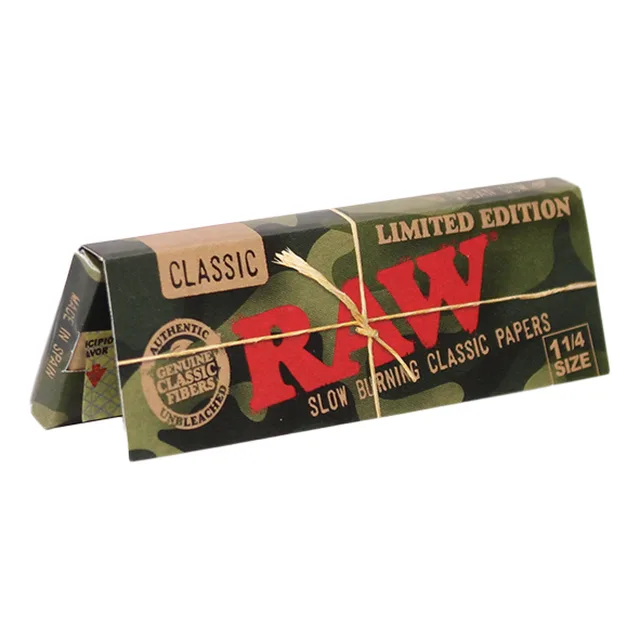 Raw - Tips Pre-Rolled 100 per Tin, 6ct LIMITED EDITION ARCTIC CAMO