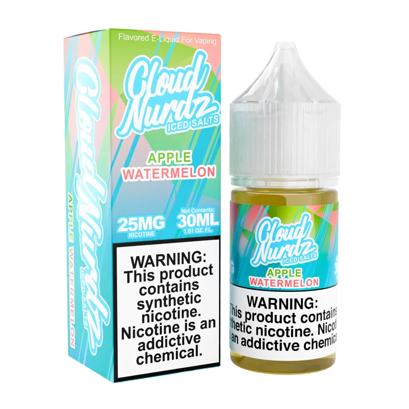 Cloud Nurdz 30ml - Watermelon Apple ICED 25mg