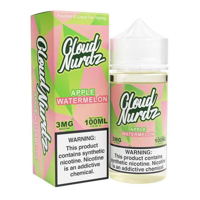 Cloud Nurdz 100mL - Watermelon Apple 3mg
