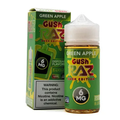 Pod Juice 100mL - Raz Green Apple Gush 3mg