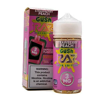 Pod Juice 100mL - Raz Strawberry Peach Gush 3mg