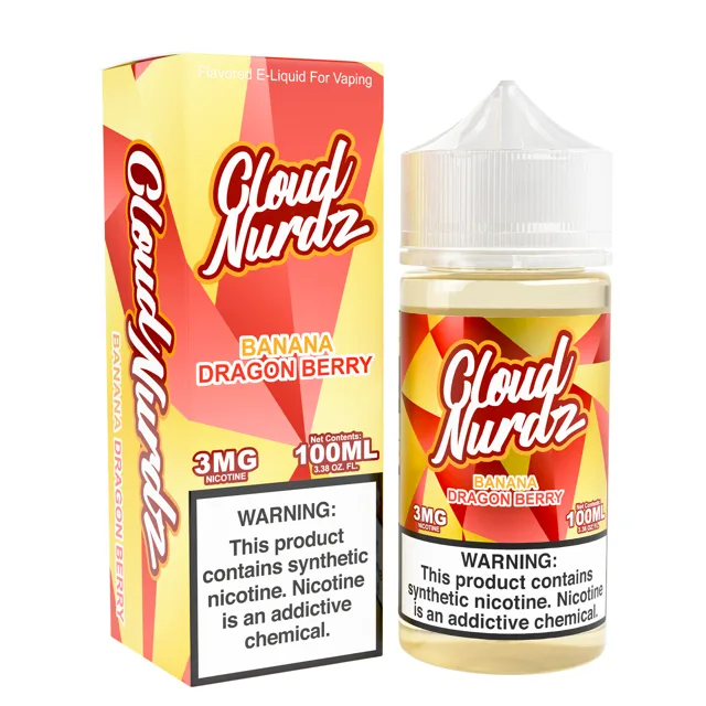 Cloud Nurdz 100mL - Banana Dragon Berry 3mg