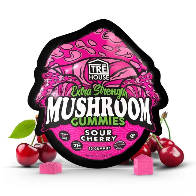TRE House Magic Mushroom Gummies - Sour Cherry (SINGLE)