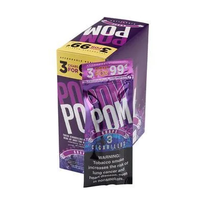 Pom Pom 3 for $0.99 - Grape