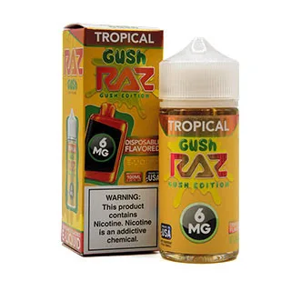 Pod Juice 100mL - Raz Tropical Gush 6mg