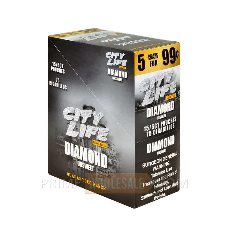 City Life Cigarillos 5 for $1.49 - Diamond