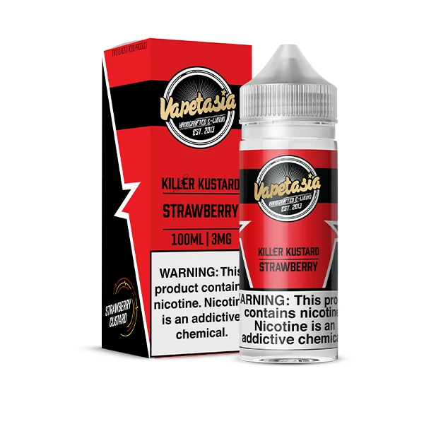 Vapetasia 100ml - Killer Kustard Strawberry 3mg