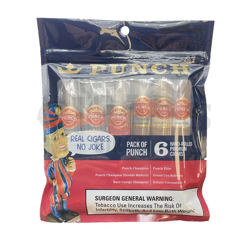 Punch - Small Sampler (6 Cigars/6 Packs)
