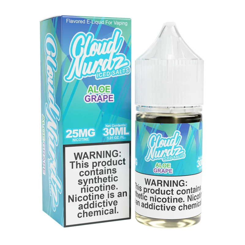 Cloud Nurdz Iced Salts 30mL — Aloe Grape Iced
