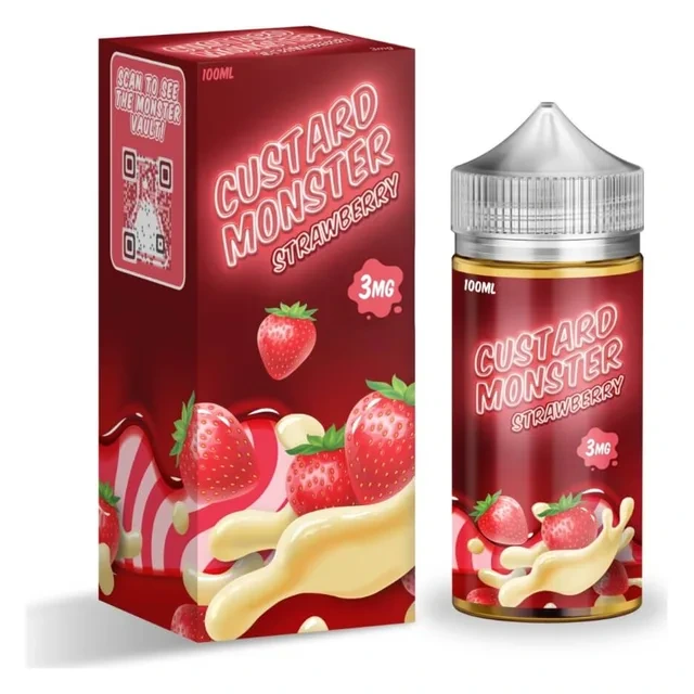 Monster Vape Labs - Custard Monster Strawberry Vanilla 3mg