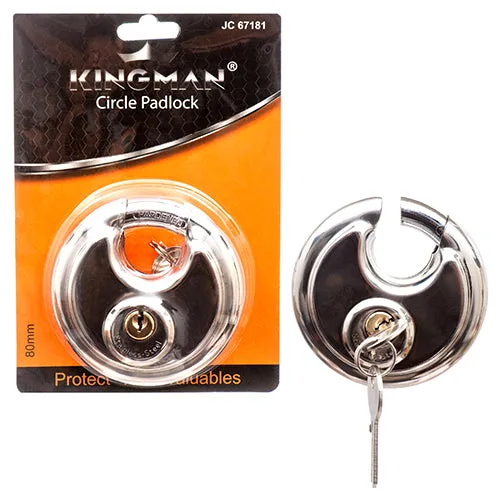 Kingman - Diskus Padlock - 80mm W/ Iron Core