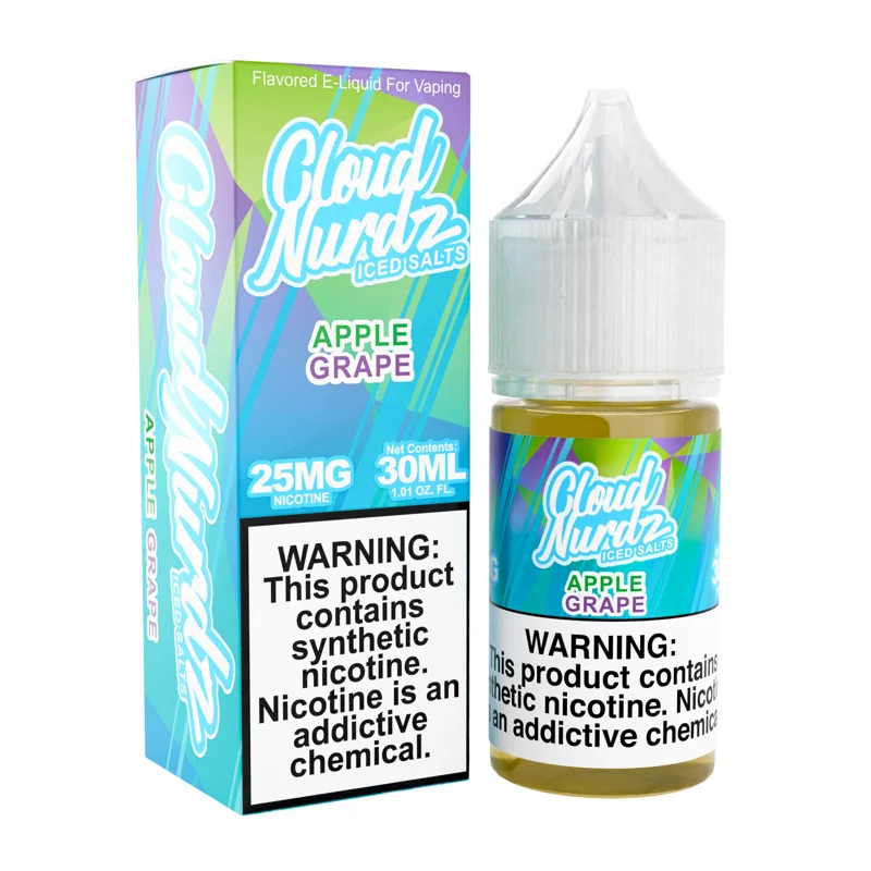 Cloud Nurdz 30ml - Apple Grape ICED 25mg