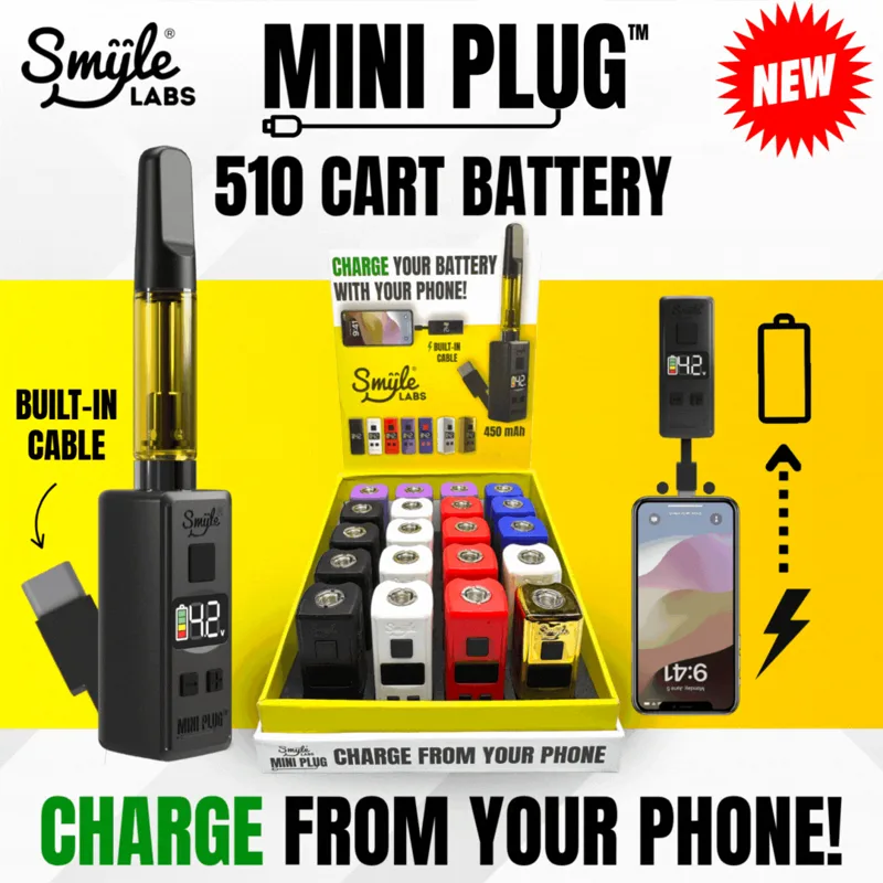 Smyle Labs - Mini 510 Cart Battery Mini Plug (BOX)