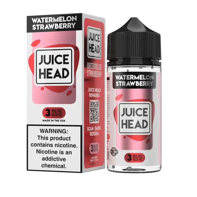 Juice Head 100ml - Watermelon Strawberry 0mg