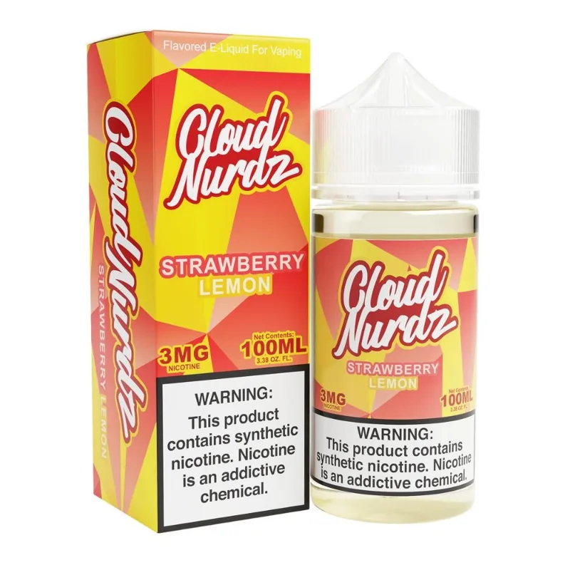 Cloud Nurdz 100mL - Strawberry Lemon 3mg