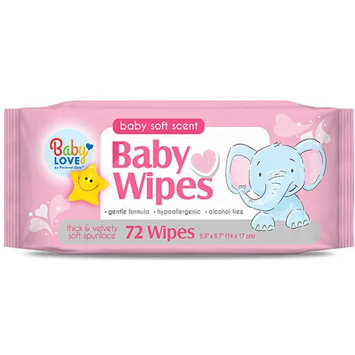 Baby Love - Baby Wipe Pink 72ct
