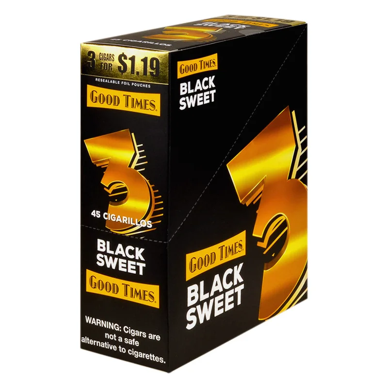 Good Times 45 Cigarillos 3 for $1.19 - Black Sweet