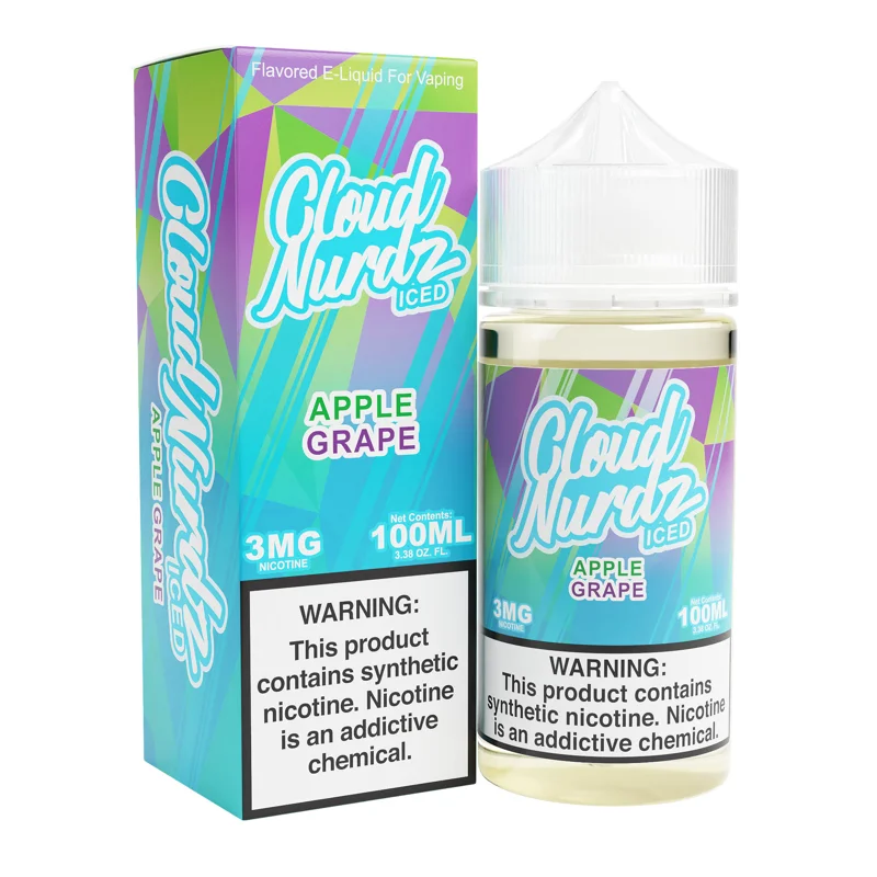 Cloud Nurdz 100mL - Grape Apple ICED 3mg