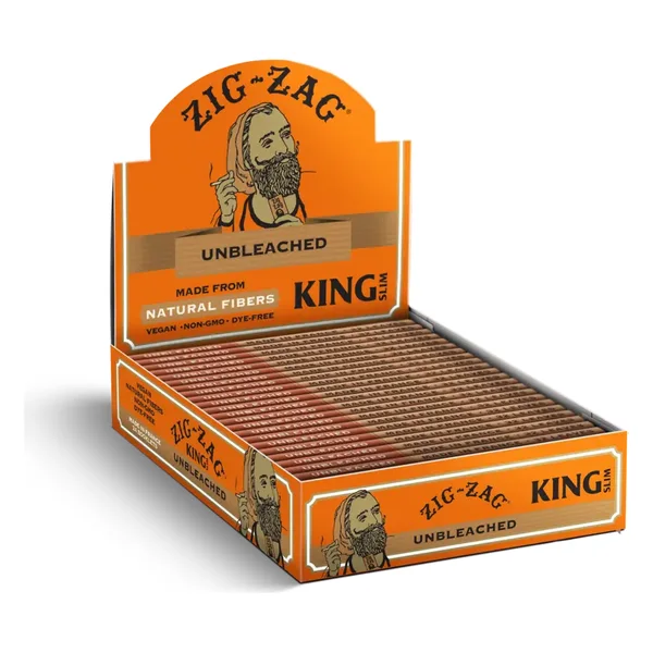 Zig Zag Cigarette Papers - Unbleached King Size Slim
