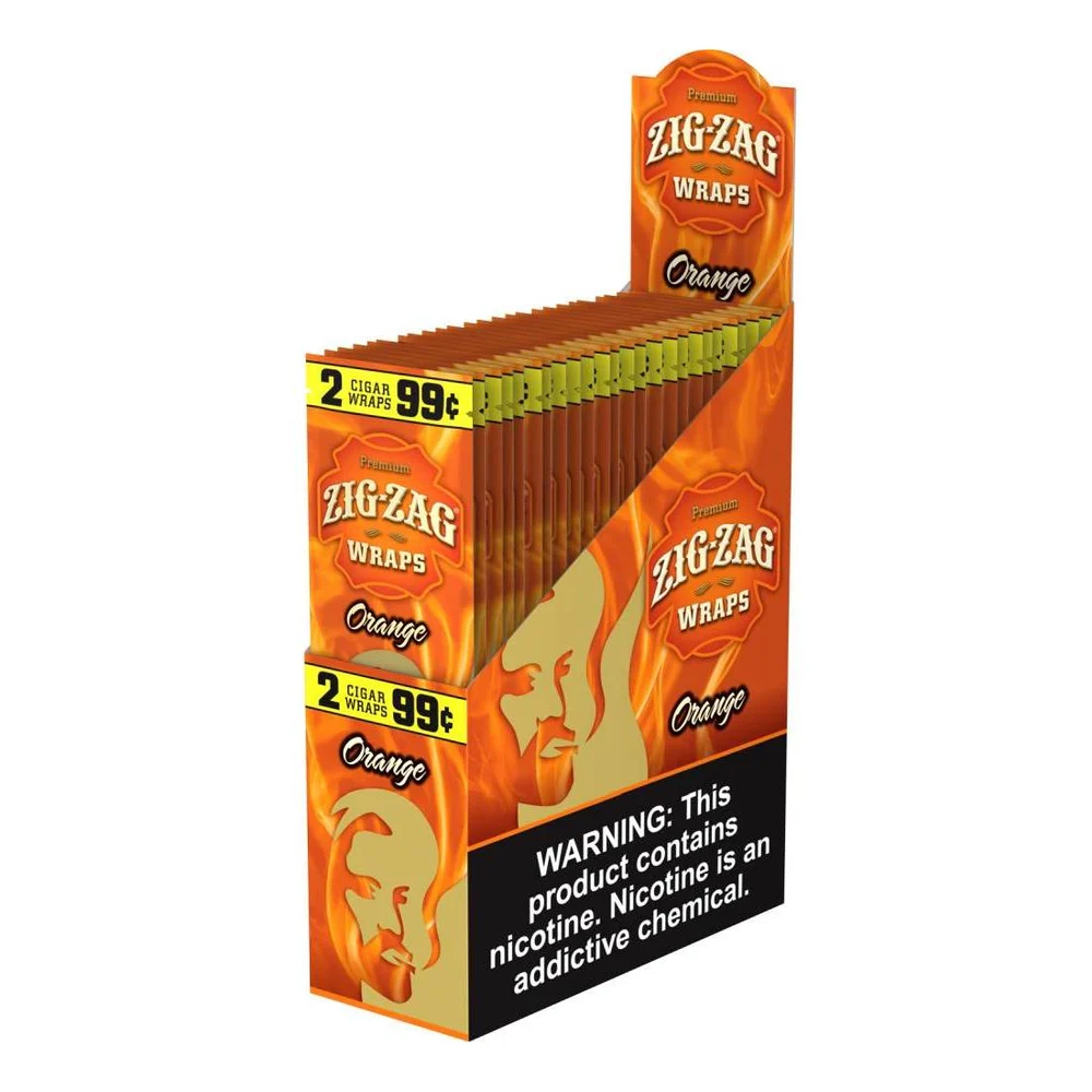 Zig Zag Cigar Wraps - Orange