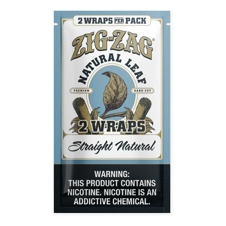 Zig-Zag Natural Leaf Zig-Zag Natural Leaf Flatwraps · 10 × 2 — Straight Natural