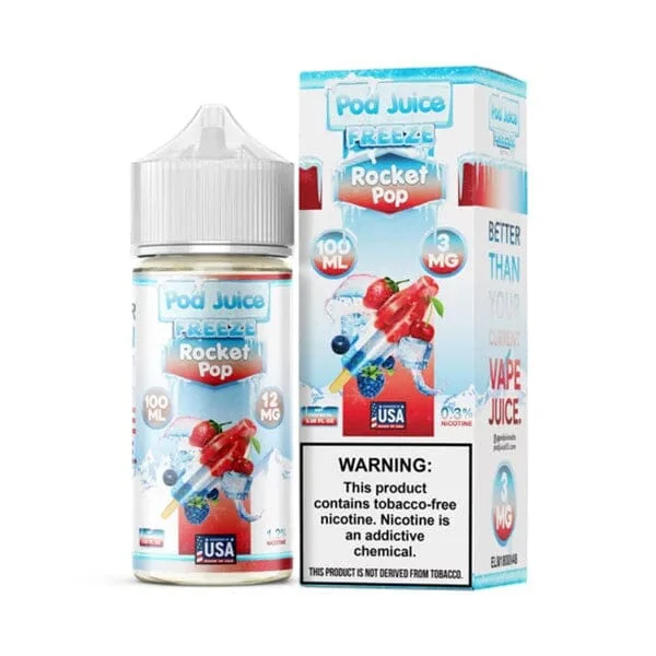 Pod Juice 100mL - Rocket Pop FREEZE 3mg
