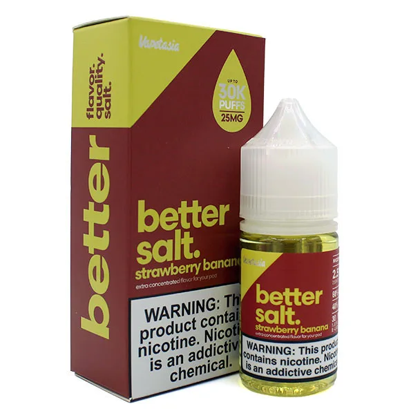Vapetasia Better Salts 30ml - Strawberry Banana 25mg