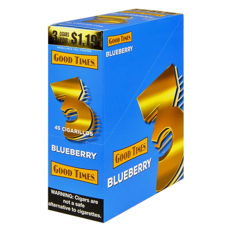 Good Times 45 Cigarillos 3 for $1.19 - Blueberry