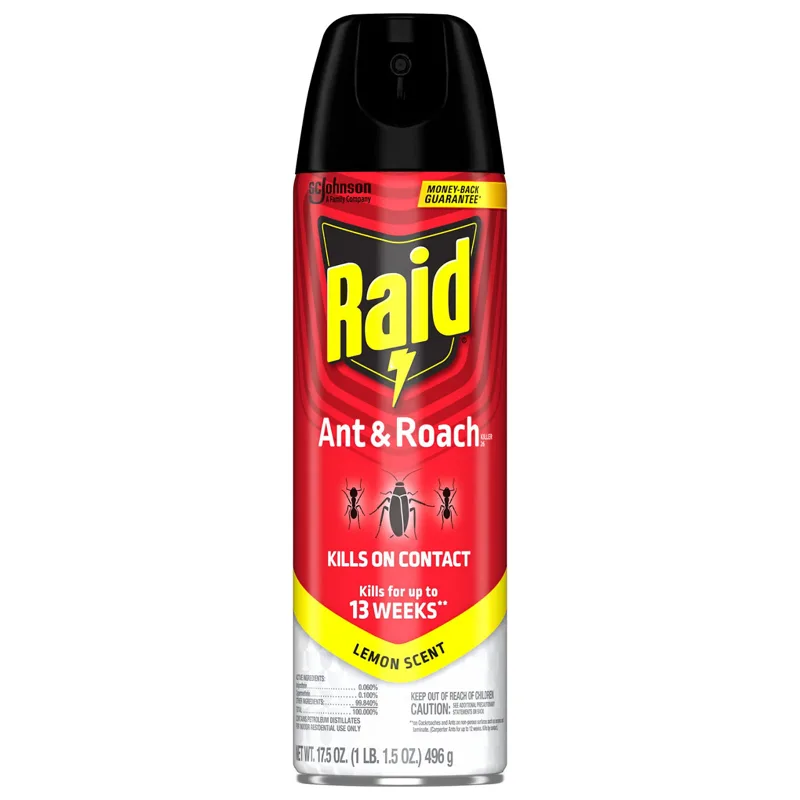RAID - ANT & ROACH KILLER 17.5 OZ LEMON