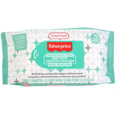 Fisher Price - Baby Wipes Fragrance Free 72ct