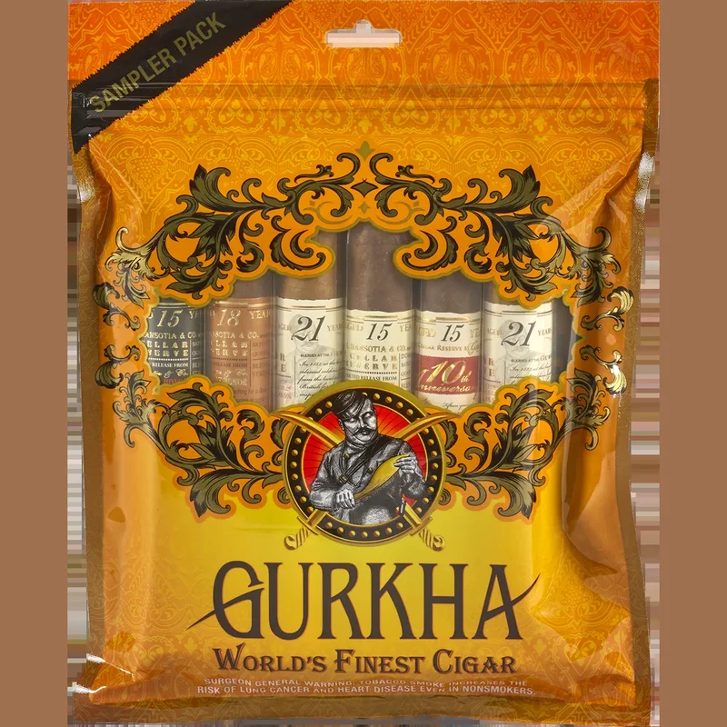 Gurkha - Premium Cigars Yellow Box - 6ct 8Baggies