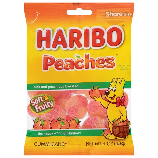 HARIBO PEACHES 4 OZ