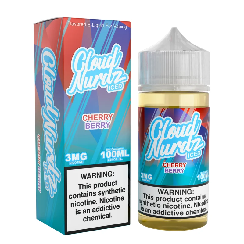 Cloud Nurdz 100mL - Cherry Berry ICED 3mg