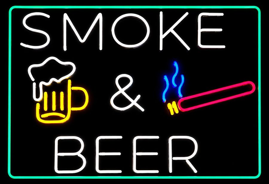 Smoke & Beer LED Sign