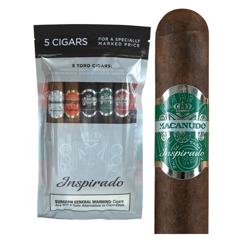 Macanudo Inspirado Toro Sampler — Toro Sampler Display · 5 packs of 5