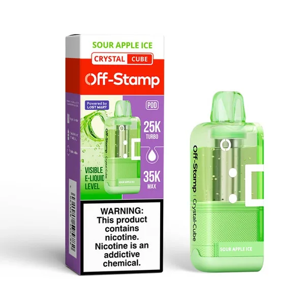 Off-Stamp X Cube 35k Crystal POD - Sour Apple Ice