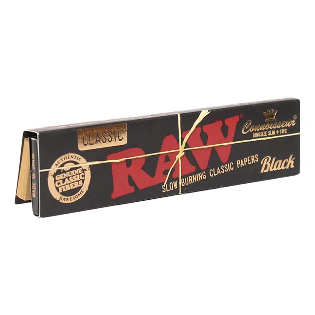 Raw - Paper Black Classic Connoisseur 1 1/4