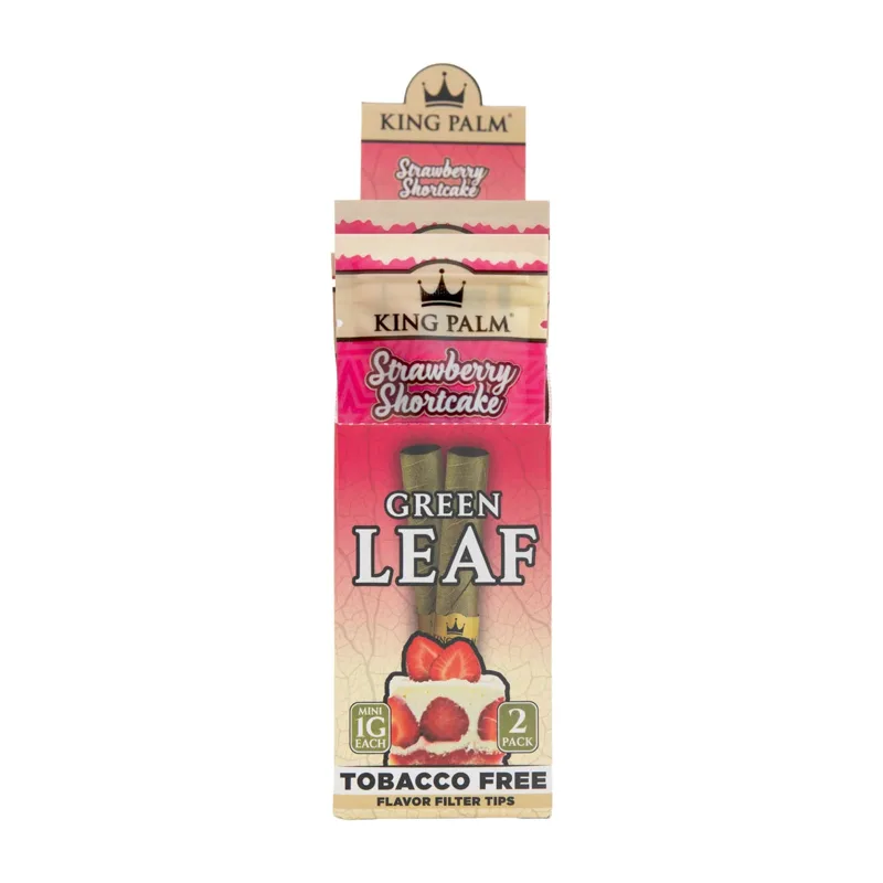 King Palm - Green Leaf Mini Strawberry Shortcake 2pk 10ct