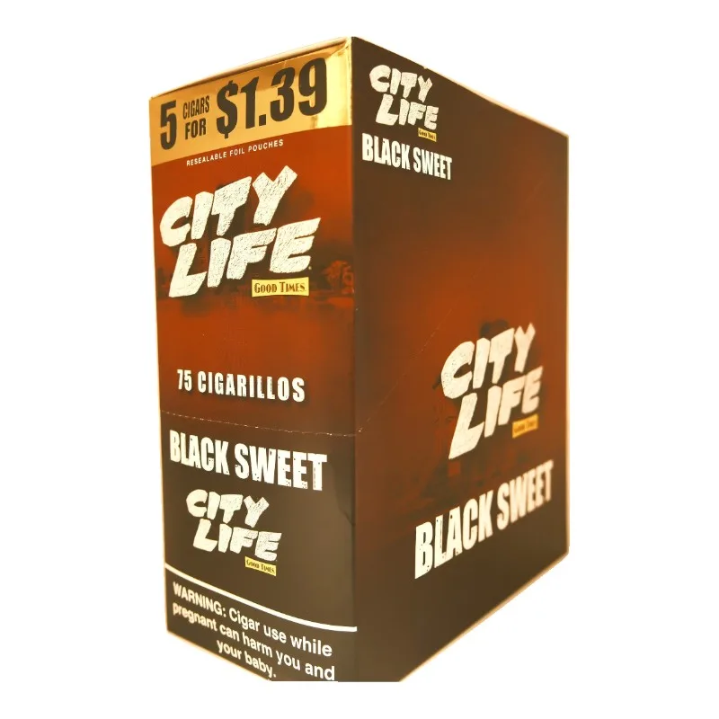 City Life Cigarillos 5 for $1.49 - Black Sweet