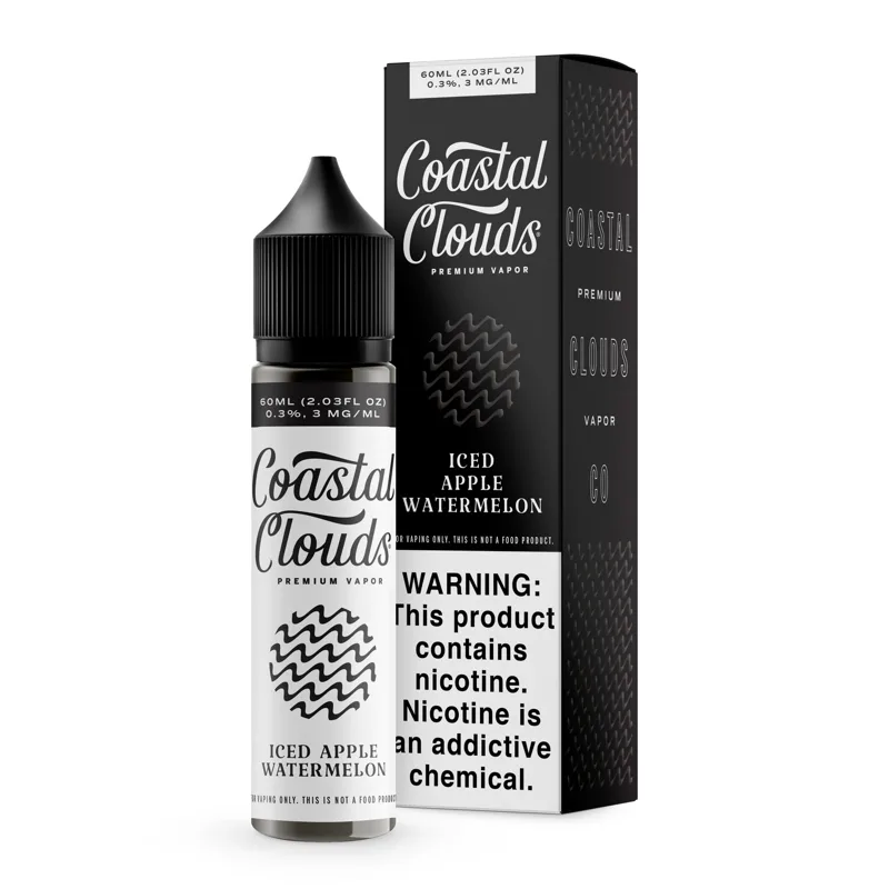 Coastal Clouds 60mL - ICED Apple Watermelon 3mg