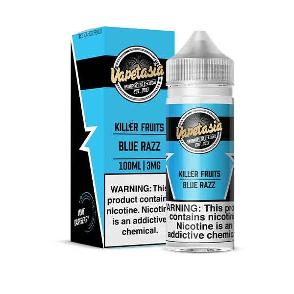 Vapetasia 100ml - Blue Razz 3mg