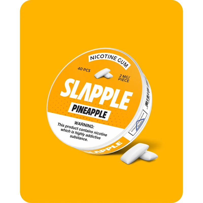 Slapple Nicotine Gum - Pineapple 2mg