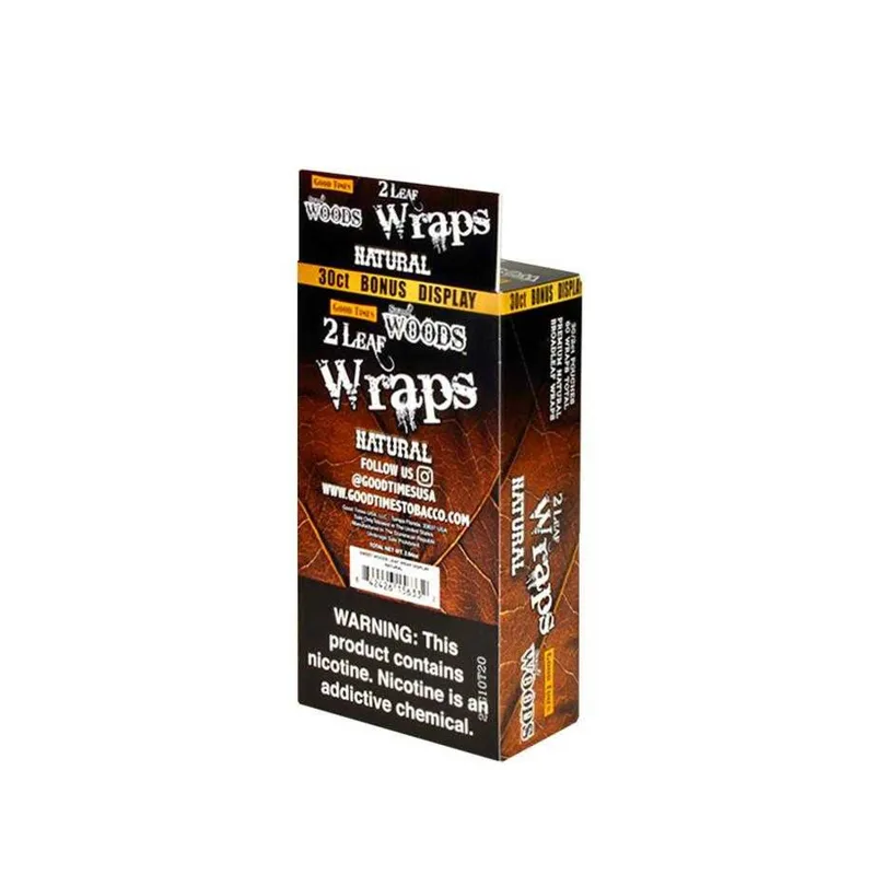 Good Times Sweet Woods Leaf Wrap 30/2ct - Natural