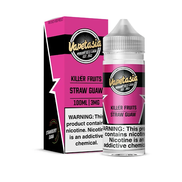 Vapetasia 100ml - Straw Guaw 3mg
