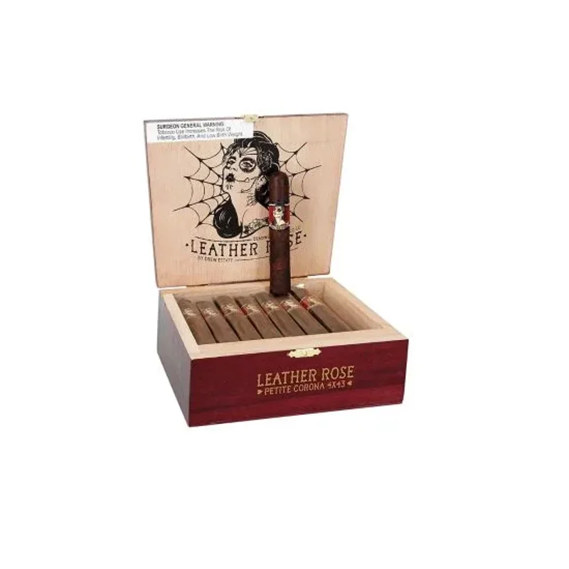 Deadwood Leather Rose · Box of 24 — Petite Corona · 4 x 43