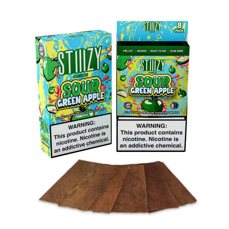 Stiiizy Cigar Leaf Wraps - Sour Green Apple