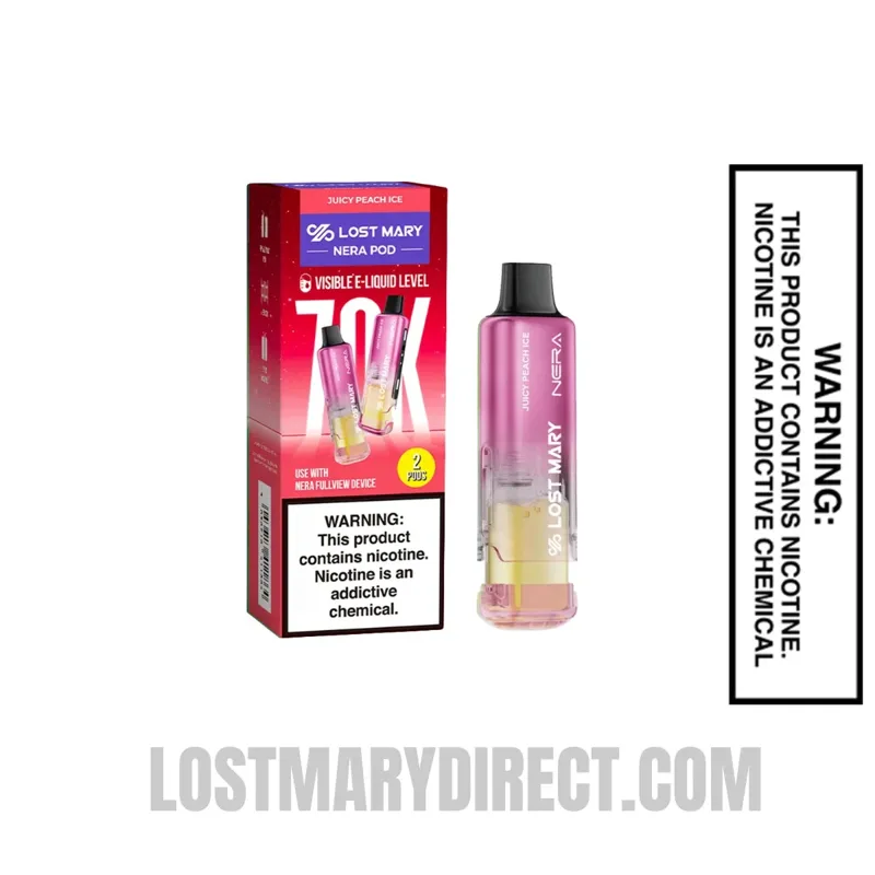 Lost Mary Nera Pods 70K - Juicy Peach Ice