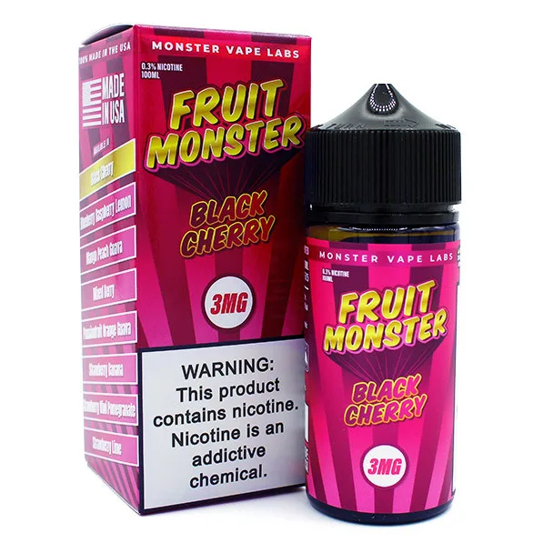Monster Vape Labs 100mL - Fruit Monster Black Cherry 3mg