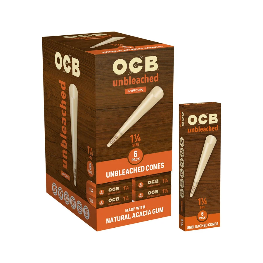 OCB - Unbleached Cone 1 1/4 32pk