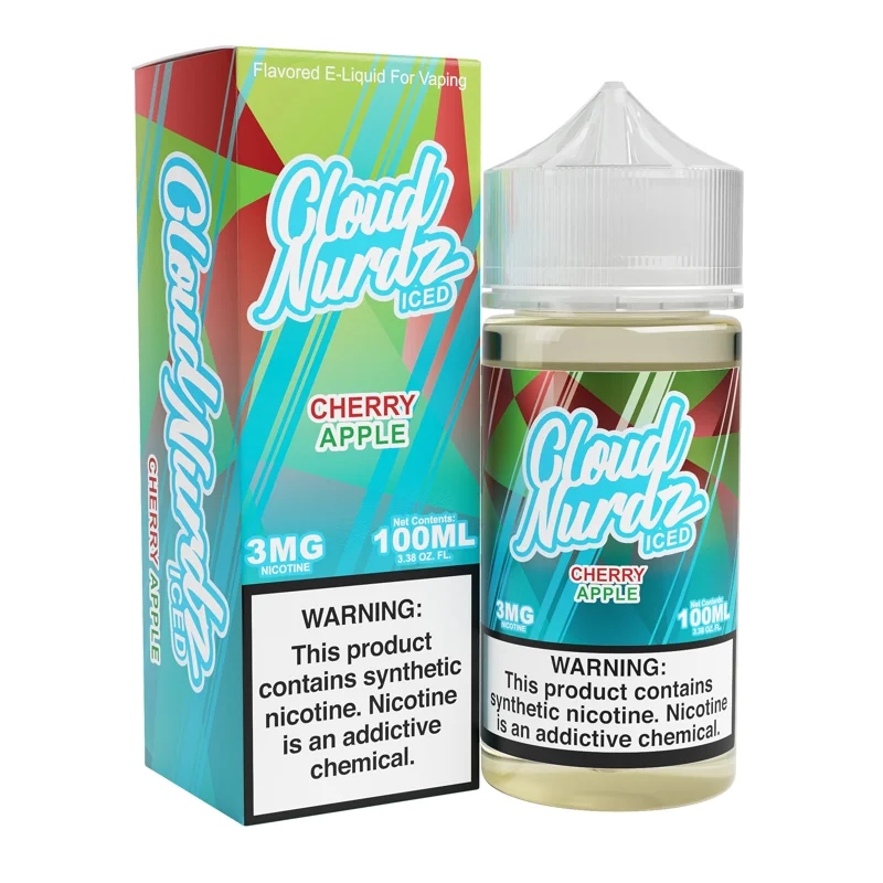 Cloud Nurdz 100mL - Cherry Apple ICED 3mg